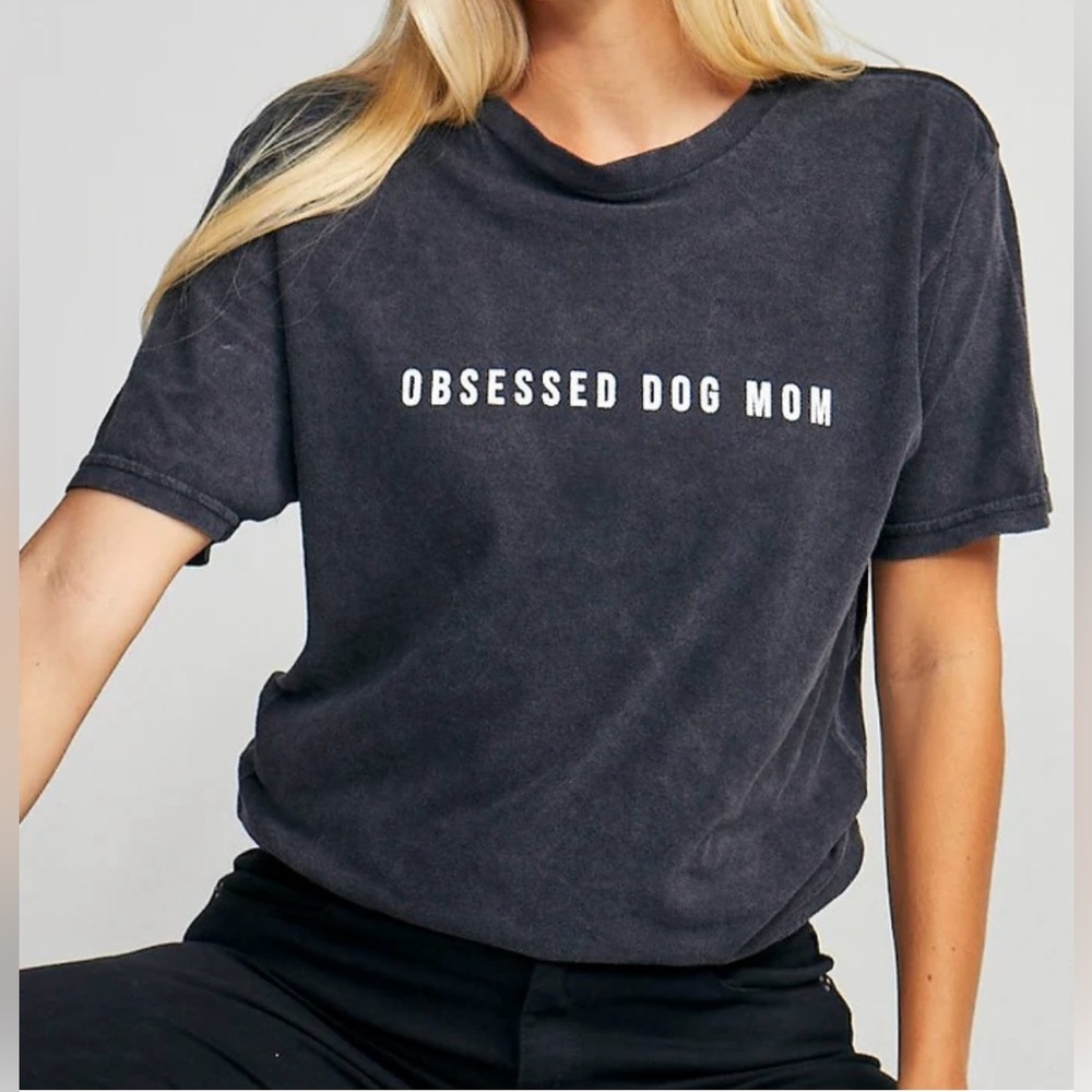 Lulusimonstudio OBSESSED DOG MOM TEE